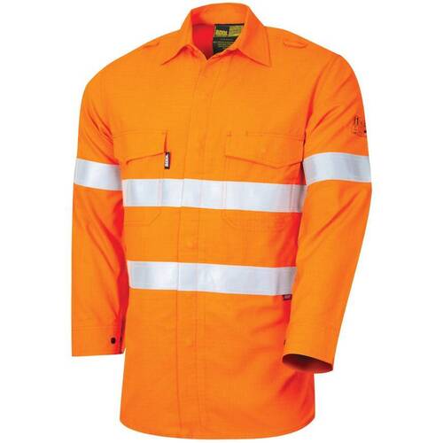 WORKWEAR, SAFETY & CORPORATE CLOTHING SPECIALISTS - FR Lightweight PPE Category 1 Hi-Vis Shirt with Loxy Reflective Tape