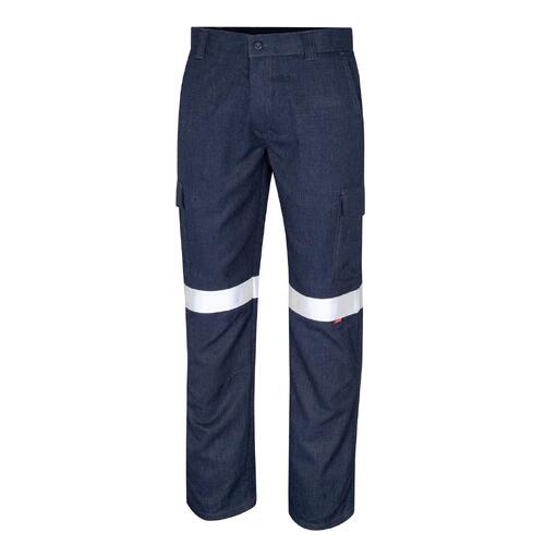 WORKWEAR, SAFETY & CORPORATE CLOTHING SPECIALISTS - FR Regular Weight PPE Category 2 Cargo Trousers with Loxy Reflective Tape