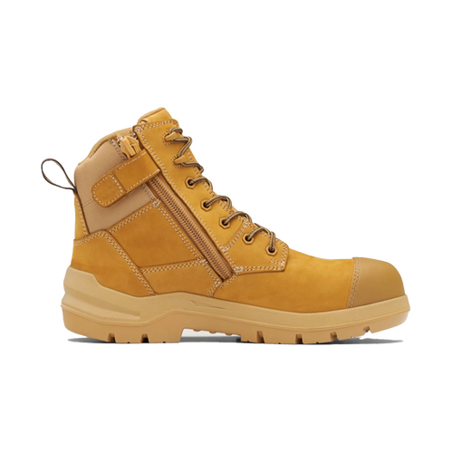 WORKWEAR, SAFETY & CORPORATE CLOTHING SPECIALISTS - DuraFit Wheat anti-static nubuck 150mm zip side safety boot