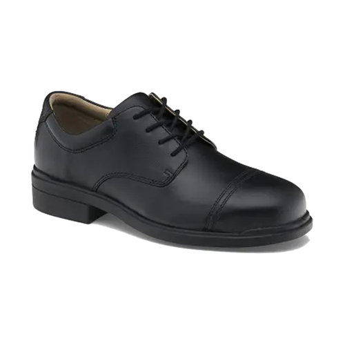 WORKWEAR, SAFETY & CORPORATE CLOTHING SPECIALISTS 785 - Classic black leather lace up dress safety shoe - Black - 7