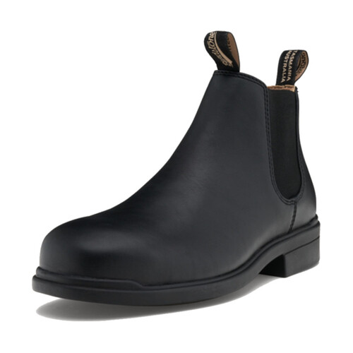 WORKWEAR, SAFETY & CORPORATE CLOTHING SPECIALISTS - 787 - Classic black leather elastic sided dress safety boot