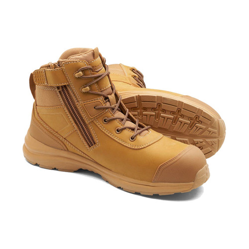 WORKWEAR, SAFETY & CORPORATE CLOTHING SPECIALISTS - 796 - Wheat microfibre anti-static safety hiker - composite toe cap