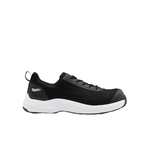 WORKWEAR, SAFETY & CORPORATE CLOTHING SPECIALISTS Black & White Anti-Static Unisex Safety Jogger, Composite Toe Cap