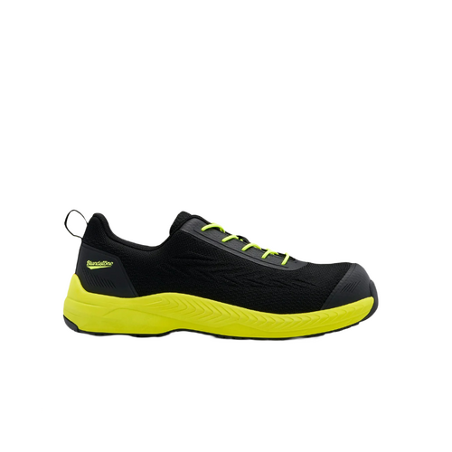 WORKWEAR, SAFETY & CORPORATE CLOTHING SPECIALISTS - Black & Yellow Anti-Static, Men’s Safety Jogger, Composite Toe Cap
