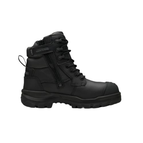 WORKWEAR, SAFETY & CORPORATE CLOTHING SPECIALISTS RotoFlex Black water-resistant leather 150mm zip side safety boot
