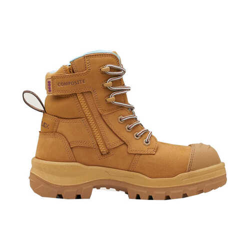 WORKWEAR, SAFETY & CORPORATE CLOTHING SPECIALISTS 8860 - RotoFlex - Womens Wheat water-resistant nubuck 150mm zip side safety boot