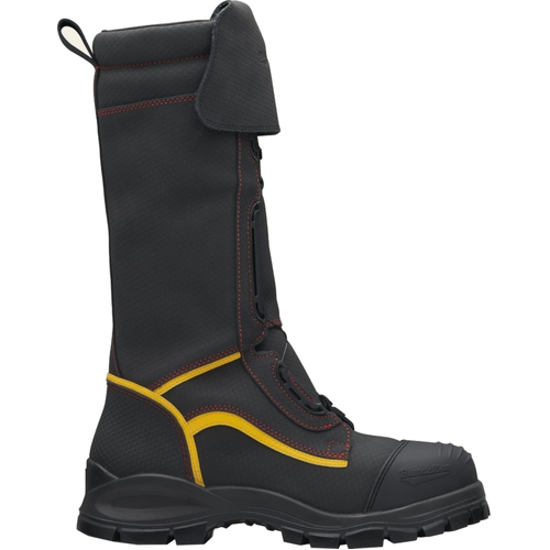 WORKWEAR, SAFETY & CORPORATE CLOTHING SPECIALISTS 980 - Specialty Applications - Black waterproof 350mm leather mining boot, Boa? fastening