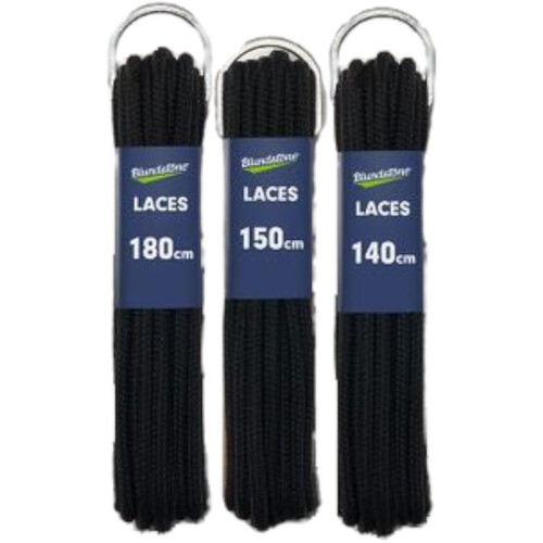 WORKWEAR, SAFETY & CORPORATE CLOTHING SPECIALISTS - Laces - round, black, polyester. 140cm length