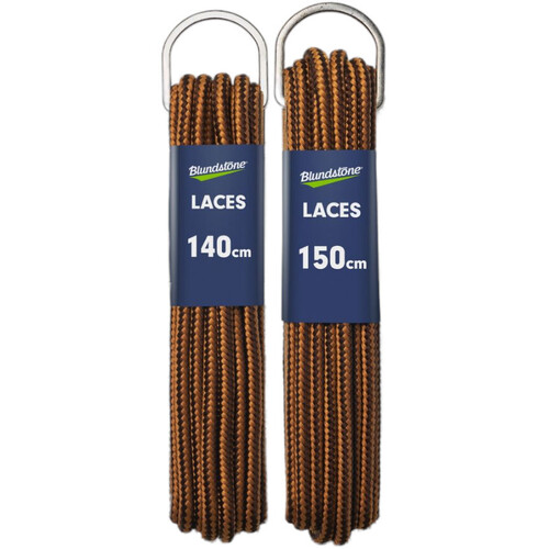 WORKWEAR, SAFETY & CORPORATE CLOTHING SPECIALISTS - Laces - round, tan/brown, polyester. 140cm length