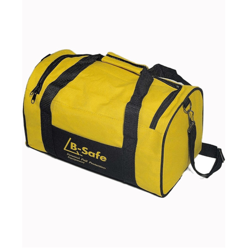 WORKWEAR, SAFETY & CORPORATE CLOTHING SPECIALISTS - MED.B-SAFE BAG 500 X 250 X 250 YELLOW WITH BLACK PIPING C/W BSAFE LOGO