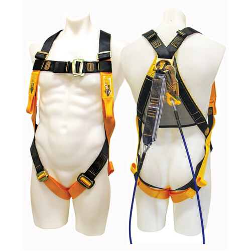 WORKWEAR, SAFETY & CORPORATE CLOTHING SPECIALISTS - BH01120 F/W BL03112 - 2M WIRE ROPE LANYARD