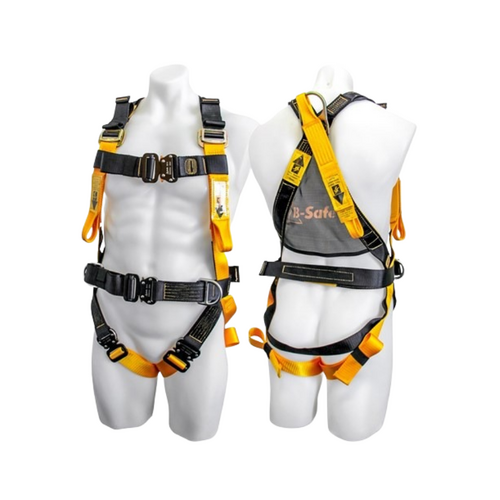 WORKWEAR, SAFETY & CORPORATE CLOTHING SPECIALISTS Full Body Harness C/W Rescue Tabs  Rescue Loops  Side D'S & Rear Extension Large