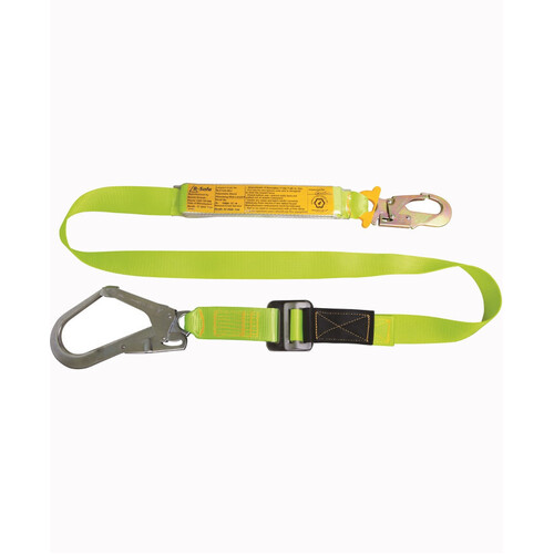WORKWEAR, SAFETY & CORPORATE CLOTHING SPECIALISTS B-SAFE SHOCK ABSORBING LANYARD WITH ADJUSTABLE WEBBING - 2M