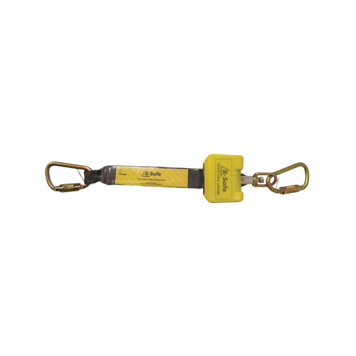 WORKWEAR, SAFETY & CORPORATE CLOTHING SPECIALISTS Lanyard Web B-Safe 2.5M Retractable c/w Triple Locking Karabiners