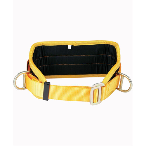 WORKWEAR, SAFETY & CORPORATE CLOTHING SPECIALISTS MINERS BELT C/W SELF RES STRAP BATTERY STRAPS AND RESTRAINT D'S FRONT AND REAR