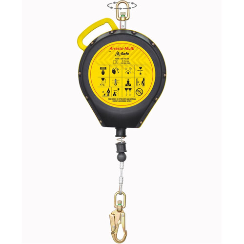 WORKWEAR, SAFETY & CORPORATE CLOTHING SPECIALISTS - B-SAFE ARRESTO INERTIA REEL (SRL), 140KG X 30M CABLE
