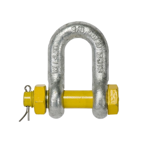 WORKWEAR, SAFETY & CORPORATE CLOTHING SPECIALISTS Shackle Safety Bow Gr S Galv 32x35mm WLL 12.0T