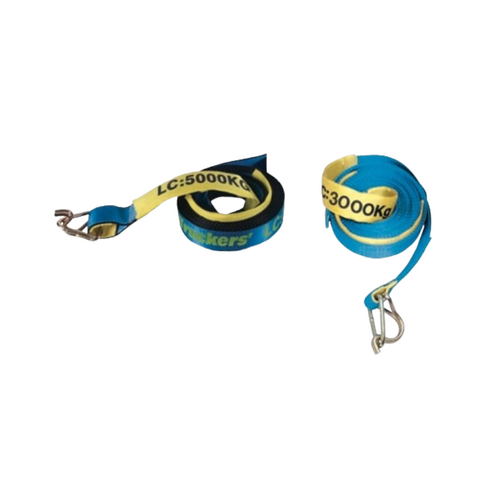 WORKWEAR, SAFETY & CORPORATE CLOTHING SPECIALISTS 50mm X 12Mtr Replacement Strap C/W Hk/Kep Lc2500Kgs