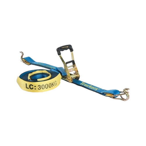 WORKWEAR, SAFETY & CORPORATE CLOTHING SPECIALISTS - Hand Ratchet and Strap 75mm x 9M LC 5000kg