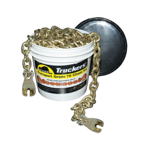 WORKWEAR, SAFETY & CORPORATE CLOTHING SPECIALISTS Grade 70 Transport Chain 8mm X 9M C/W Claw Hooks