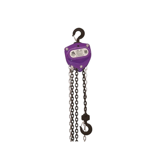 WORKWEAR, SAFETY & CORPORATE CLOTHING SPECIALISTS Chain Block Beaver 3S Overload 1Ton x  3Mtr  Violet