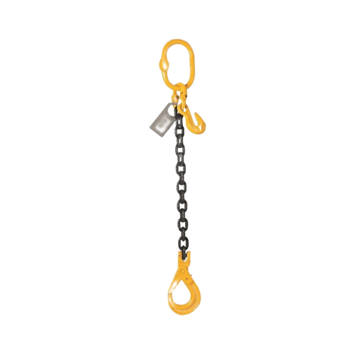 WORKWEAR, SAFETY & CORPORATE CLOTHING SPECIALISTS Csa 8mm 1Leg 2Mtr C/W Clevis Self Locking Hook & Clevis Grab Hook