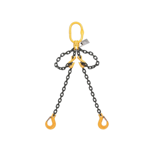 WORKWEAR, SAFETY & CORPORATE CLOTHING SPECIALISTS Csa 8mm 2Leg 1Mtr C/W Clevis Sling Hook & Clevis Grab Hook