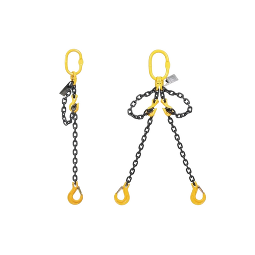 WORKWEAR, SAFETY & CORPORATE CLOTHING SPECIALISTS Csa 8mm 2Leg 4Mtr C/W Clevis Sling Hook & Clevis Grab Hook