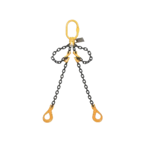 WORKWEAR, SAFETY & CORPORATE CLOTHING SPECIALISTS Chain Sling 8mm 2 Leg 6M F/W  Shortening and Self Locking  Hooks