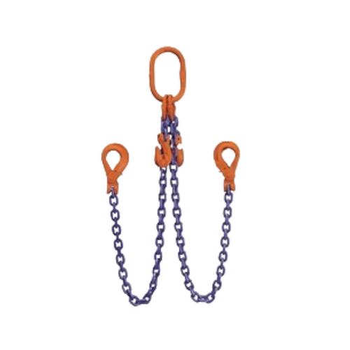 WORKWEAR, SAFETY & CORPORATE CLOTHING SPECIALISTS Csa 8mm 4Legs 3Mtrs C/W Clevis Sling Hooks & Clevis Grab Hooks