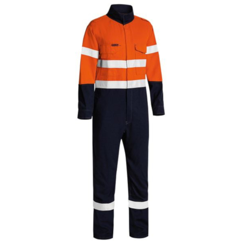 WORKWEAR, SAFETY & CORPORATE CLOTHING SPECIALISTS - TENCATE TECASAFE  PLUS 580 TAPED HI VIS LIGHTWEIGHT FR NON VENTED ENGINEERED COVERALL