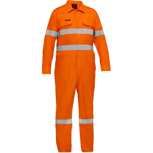 WORKWEAR, SAFETY & CORPORATE CLOTHING SPECIALISTS Apex 160/185 Taped Hi Vis FR Zip Front Coverall