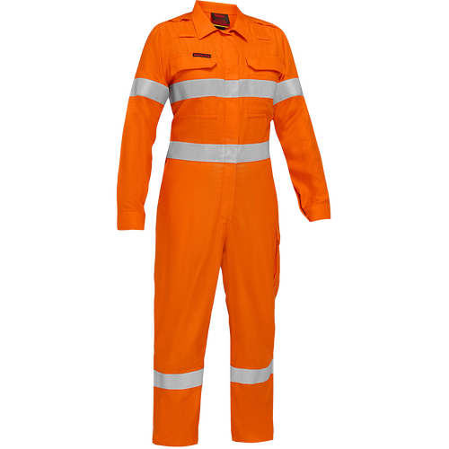 WORKWEAR, SAFETY & CORPORATE CLOTHING SPECIALISTS Apex 160/185 Women's Taped Hi Vis FR Zip Front Coverall