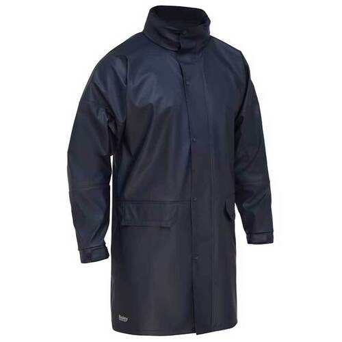 WORKWEAR, SAFETY & CORPORATE CLOTHING SPECIALISTS - STRETCH PU RAIN COAT