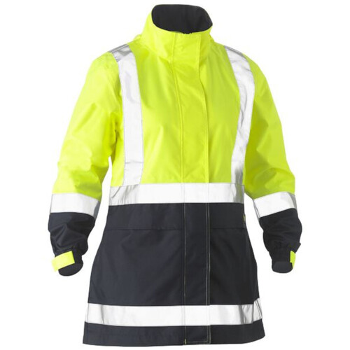 WORKWEAR, SAFETY & CORPORATE CLOTHING SPECIALISTS - WOMEN'S H TAPED TWO TONE HI VIS RAIN JACKET