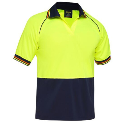 WORKWEAR, SAFETY & CORPORATE CLOTHING SPECIALISTS - TWO TONE HI VIS SHORT SLEEVE POLO