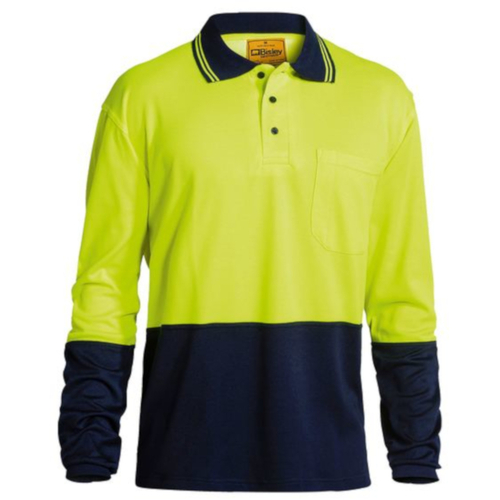 WORKWEAR, SAFETY & CORPORATE CLOTHING SPECIALISTS HI VIS POLO SHIRT - LONG SLEEVE