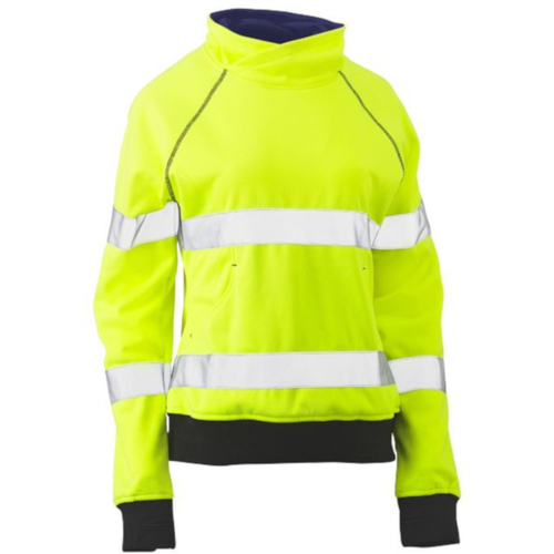 WORKWEAR, SAFETY & CORPORATE CLOTHING SPECIALISTS - WOMENS TAPED HI VIS FLEECE JUMPER