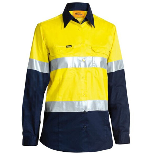 WORKWEAR, SAFETY & CORPORATE CLOTHING SPECIALISTS - Womens 3M Taped Cool Lightweight Hi Vis Shirt - Long Sleeve