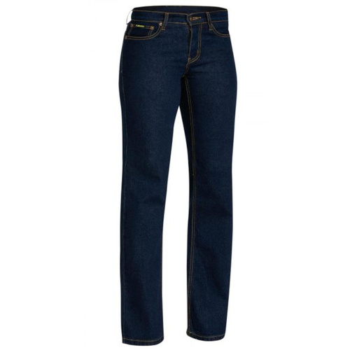WORKWEAR, SAFETY & CORPORATE CLOTHING SPECIALISTS - WOMENS ROUGH RIDER DENIM STRETCH JEAN