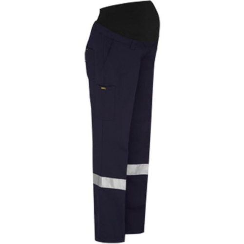 WORKWEAR, SAFETY & CORPORATE CLOTHING SPECIALISTS - WOMENS 3M TAPED MATERNITY DRILL WORK PANT