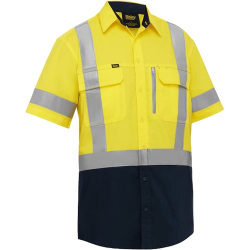 WORKWEAR, SAFETY & CORPORATE CLOTHING SPECIALISTS - X Taped Hi Vis Stretch Cotton Shirt