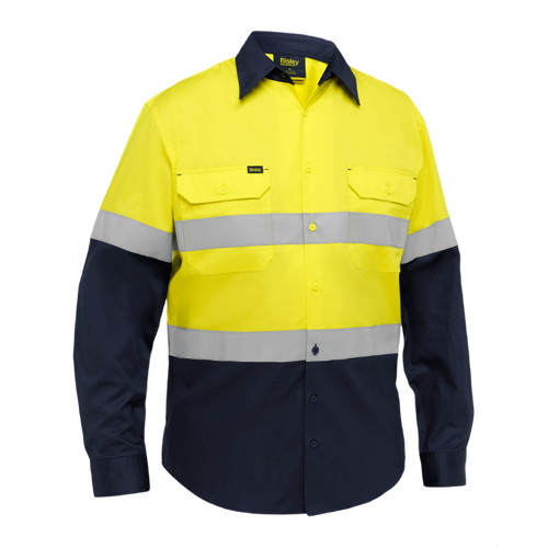 WORKWEAR, SAFETY & CORPORATE CLOTHING SPECIALISTS - Industrial Taped Hi Vis Cool Lighweight Vented Shirt
