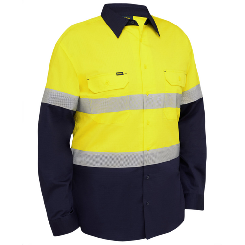 WORKWEAR, SAFETY & CORPORATE CLOTHING SPECIALISTS - Taped Hi Vis Ripstop Vented Shirt