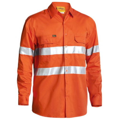 WORKWEAR, SAFETY & CORPORATE CLOTHING SPECIALISTS 3M TAPED COOL LIGHTWEIGHT HI VIS DRILL SHIRT - LONG SLEEVE