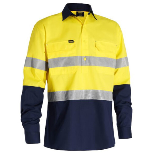 WORKWEAR, SAFETY & CORPORATE CLOTHING SPECIALISTS - X AIRFLOW  CLOSED FRONT TAPED HI VIS RIPSTOP SHIRT