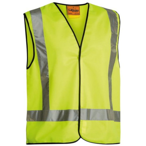 WORKWEAR, SAFETY & CORPORATE CLOTHING SPECIALISTS - HI VIS VEST X BACK TAPE