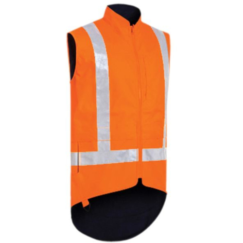 WORKWEAR, SAFETY & CORPORATE CLOTHING SPECIALISTS - TAPED TTMC-W HI VIS LINED VEST