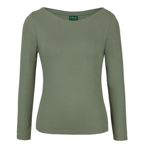 WORKWEAR, SAFETY & CORPORATE CLOTHING SPECIALISTS - C OF C  LADIES L/S BOAT NECK TEE