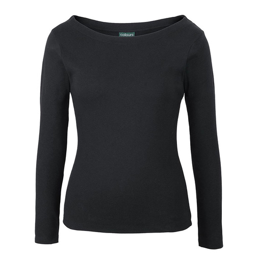 WORKWEAR, SAFETY & CORPORATE CLOTHING SPECIALISTS C OF C  LADIES L/S BOAT NECK TEE